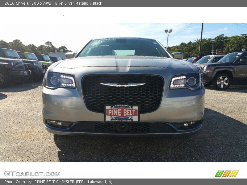 Billet Silver Metallic / Black 2016 Chrysler 300 S AWD