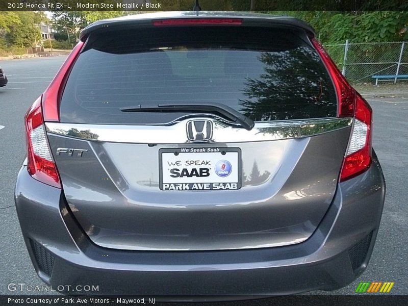 Modern Steel Metallic / Black 2015 Honda Fit EX-L