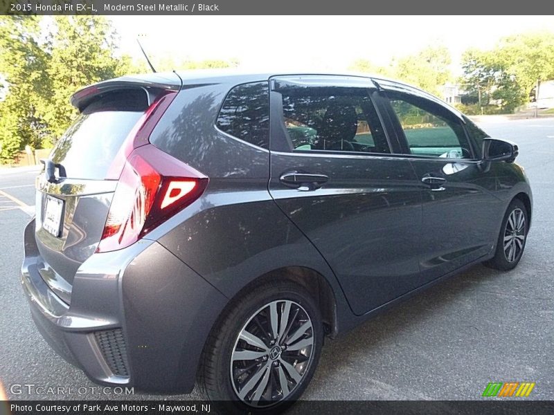 Modern Steel Metallic / Black 2015 Honda Fit EX-L
