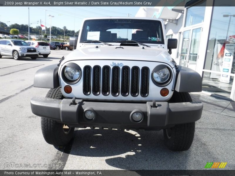 Bright Silver Metallic / Dark Slate Gray/Medium Slate Gray 2009 Jeep Wrangler X 4x4