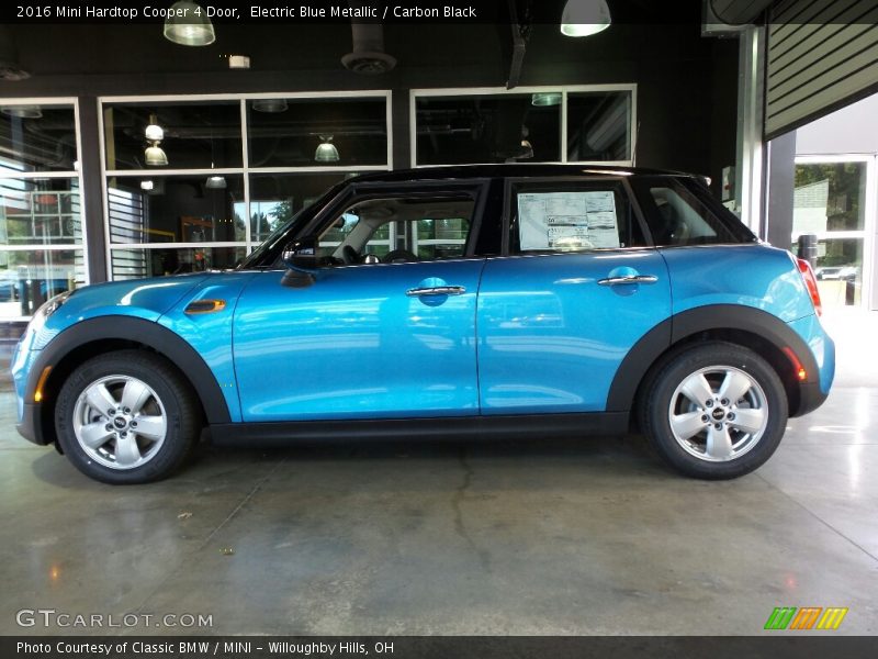 Electric Blue Metallic / Carbon Black 2016 Mini Hardtop Cooper 4 Door