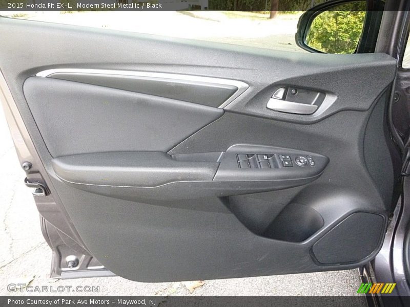 Modern Steel Metallic / Black 2015 Honda Fit EX-L