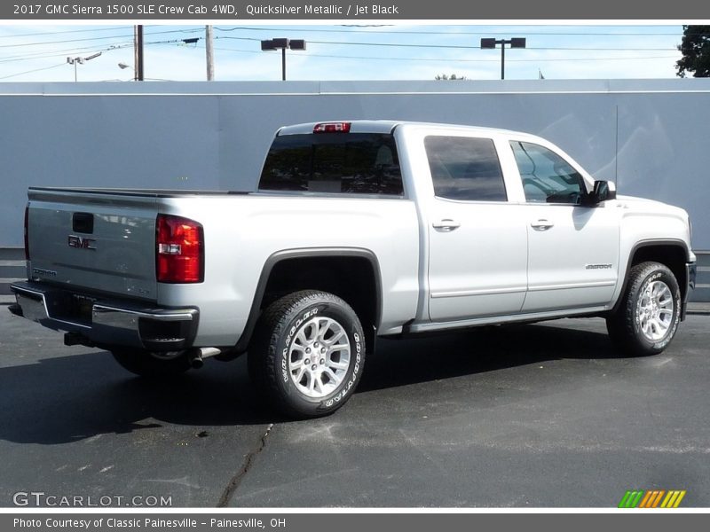 Quicksilver Metallic / Jet Black 2017 GMC Sierra 1500 SLE Crew Cab 4WD