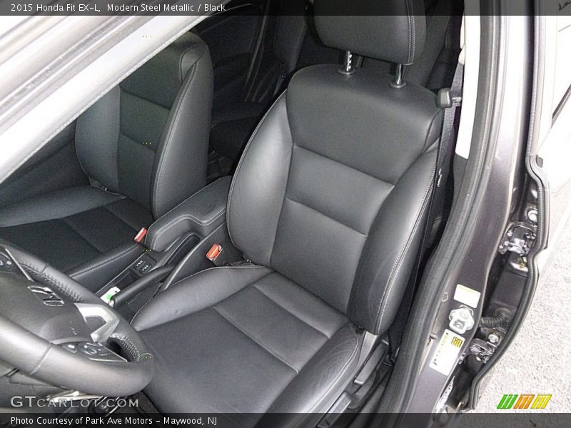 Modern Steel Metallic / Black 2015 Honda Fit EX-L