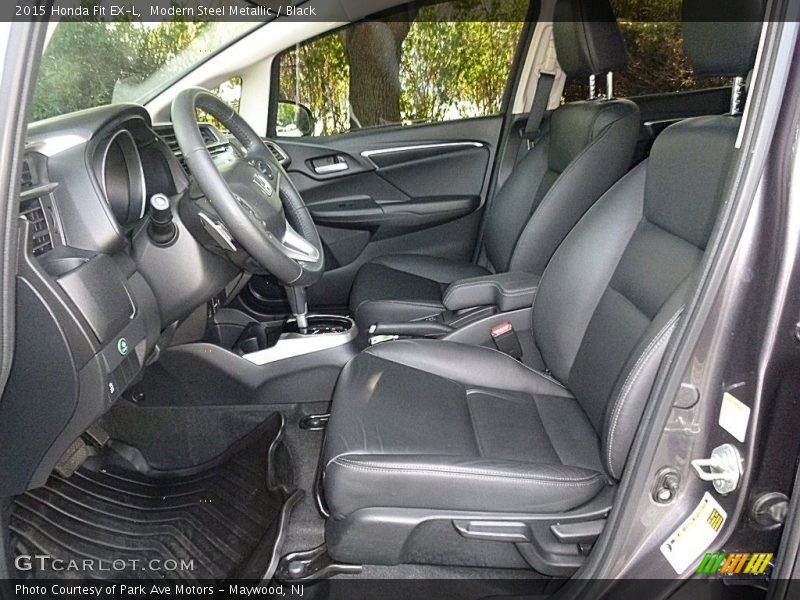 Modern Steel Metallic / Black 2015 Honda Fit EX-L