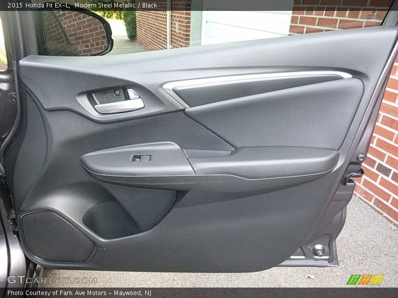 Modern Steel Metallic / Black 2015 Honda Fit EX-L