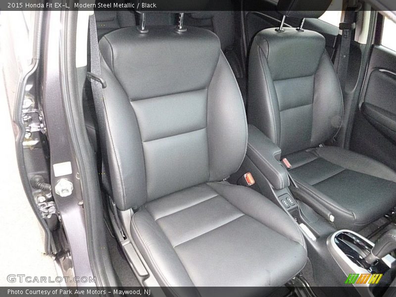 Modern Steel Metallic / Black 2015 Honda Fit EX-L