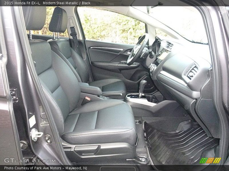 Modern Steel Metallic / Black 2015 Honda Fit EX-L