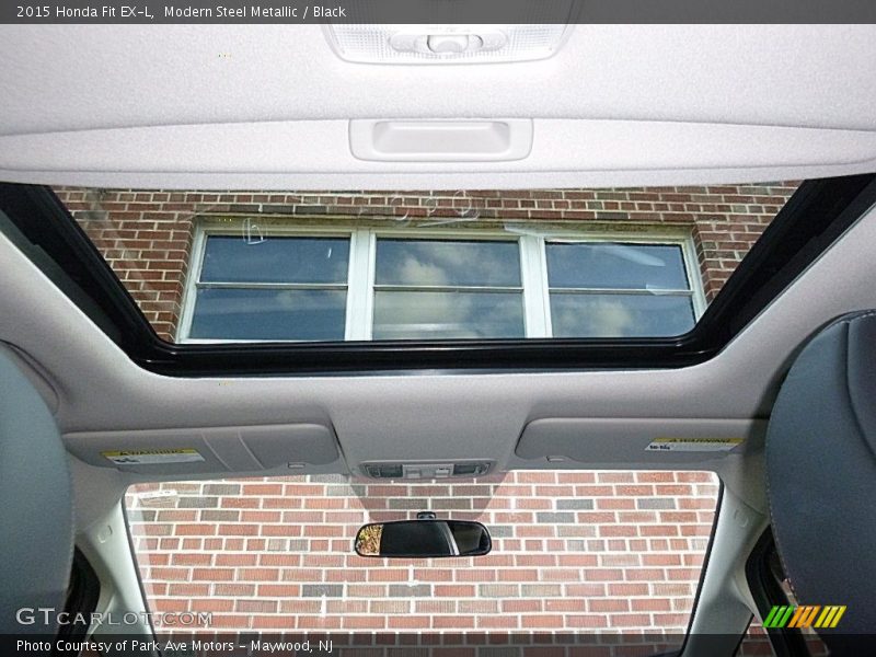 Modern Steel Metallic / Black 2015 Honda Fit EX-L