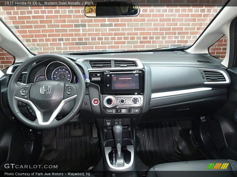 Modern Steel Metallic / Black 2015 Honda Fit EX-L