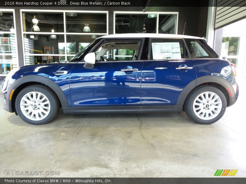 Deep Blue Metallic / Carbon Black 2016 Mini Hardtop Cooper 4 Door