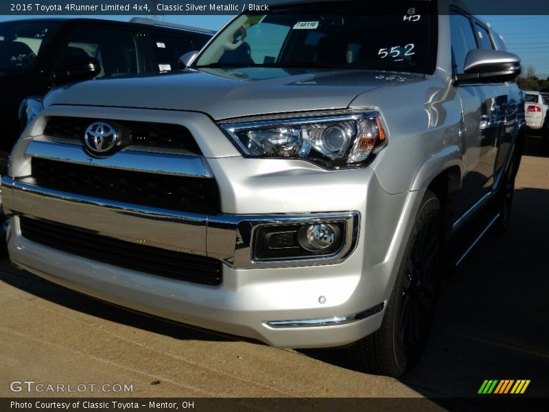 Classic Silver Metallic / Black 2016 Toyota 4Runner Limited 4x4