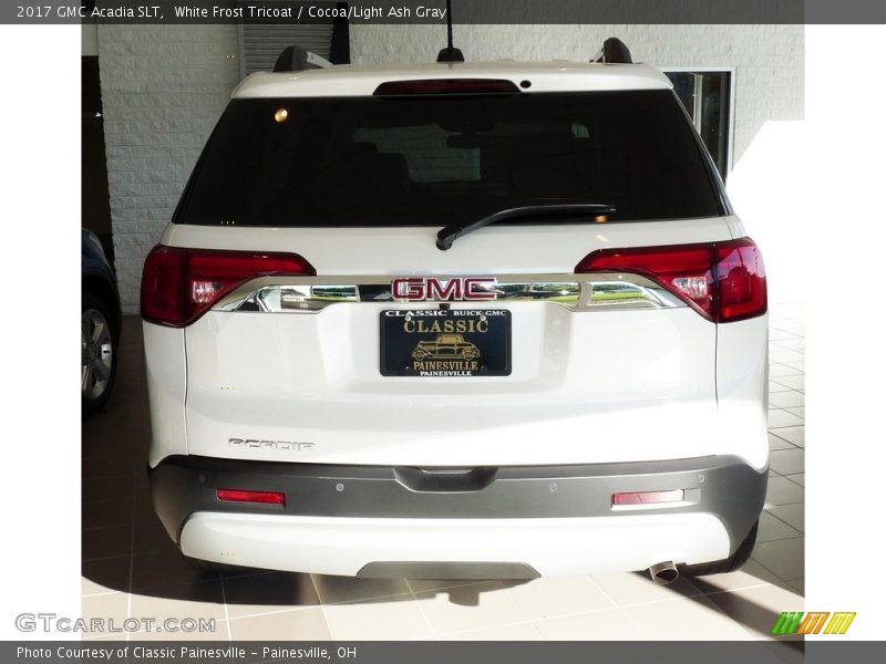 White Frost Tricoat / Cocoa/Light Ash Gray 2017 GMC Acadia SLT