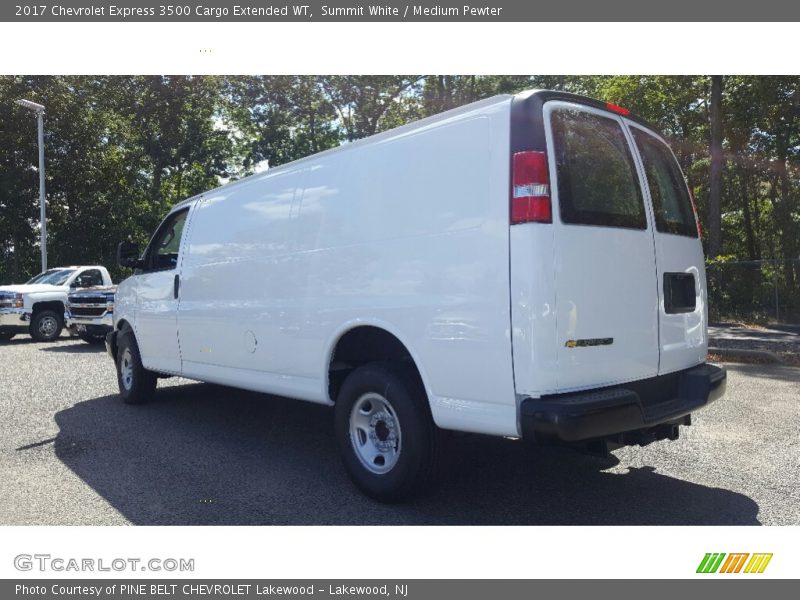 Summit White / Medium Pewter 2017 Chevrolet Express 3500 Cargo Extended WT