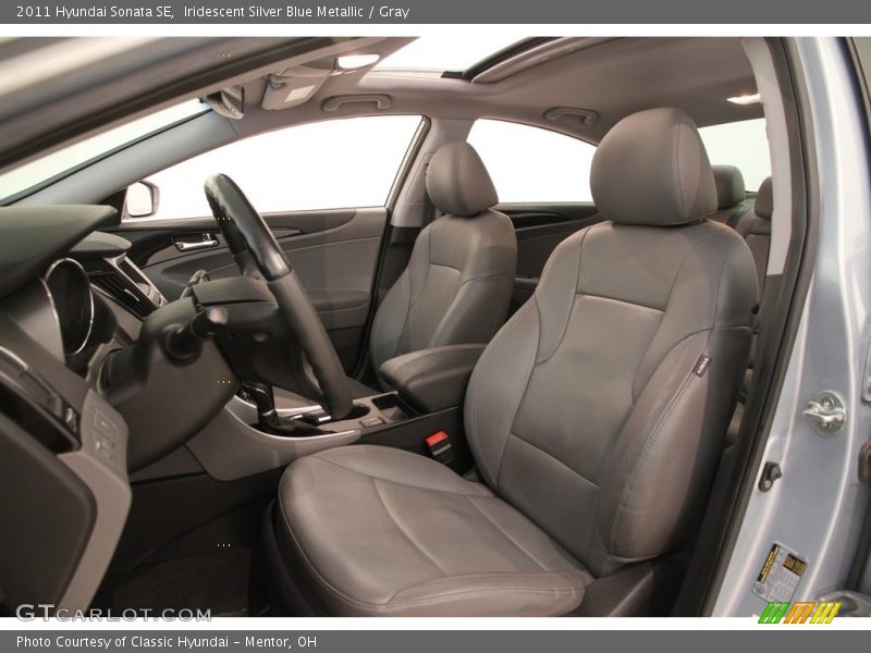 Iridescent Silver Blue Metallic / Gray 2011 Hyundai Sonata SE