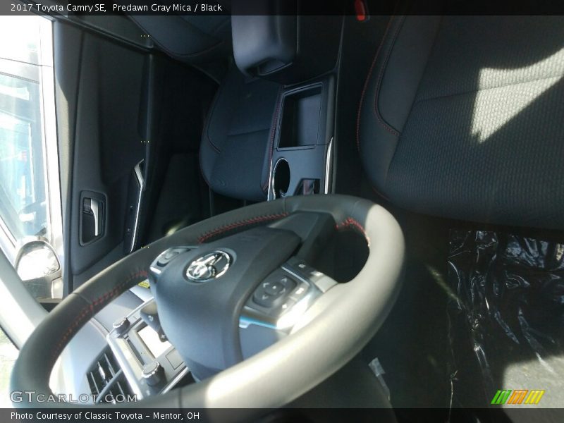 Predawn Gray Mica / Black 2017 Toyota Camry SE