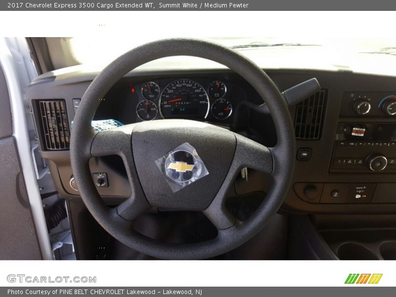 Summit White / Medium Pewter 2017 Chevrolet Express 3500 Cargo Extended WT