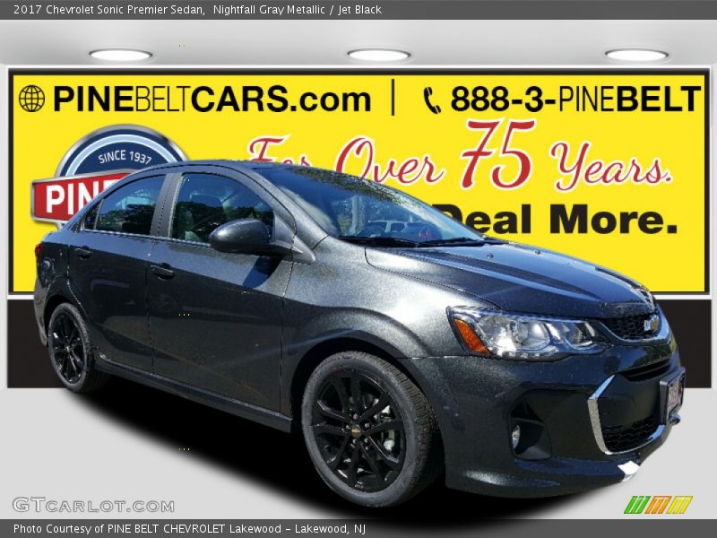Nightfall Gray Metallic / Jet Black 2017 Chevrolet Sonic Premier Sedan
