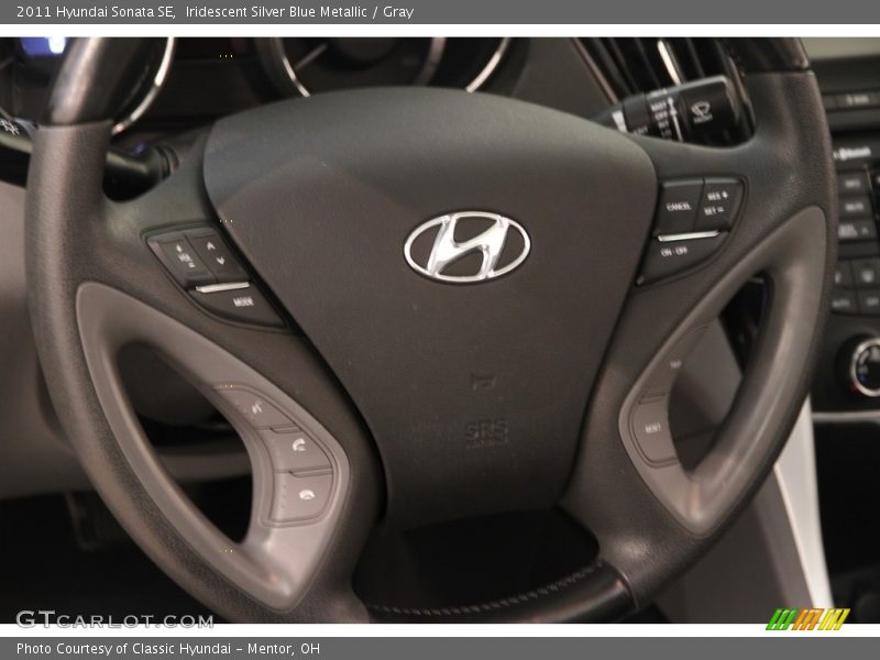 Iridescent Silver Blue Metallic / Gray 2011 Hyundai Sonata SE