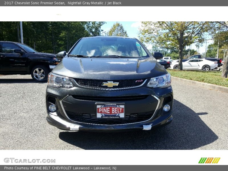 Nightfall Gray Metallic / Jet Black 2017 Chevrolet Sonic Premier Sedan