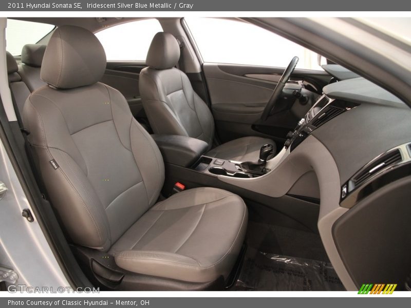 Iridescent Silver Blue Metallic / Gray 2011 Hyundai Sonata SE