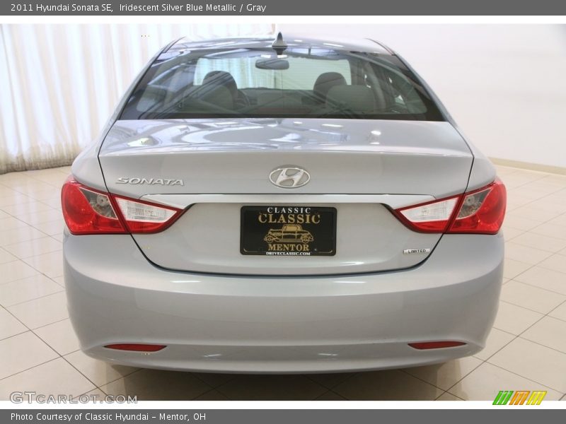 Iridescent Silver Blue Metallic / Gray 2011 Hyundai Sonata SE