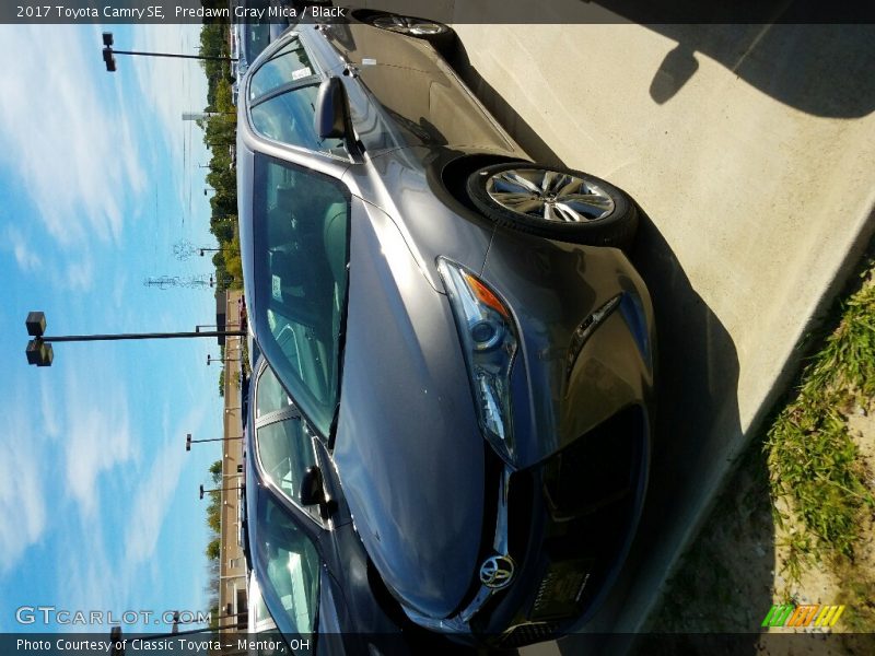 Predawn Gray Mica / Black 2017 Toyota Camry SE