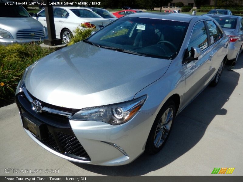 Celestial Silver Metallic / Black 2017 Toyota Camry SE