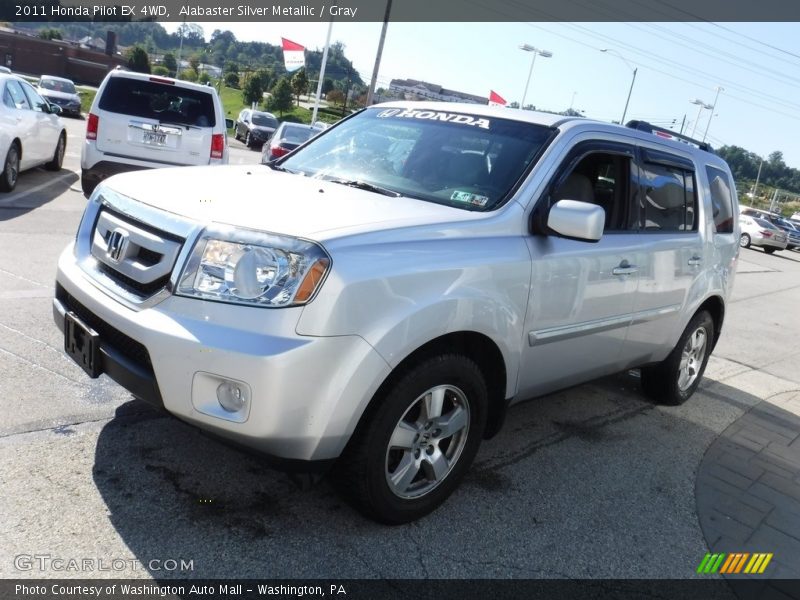 Alabaster Silver Metallic / Gray 2011 Honda Pilot EX 4WD