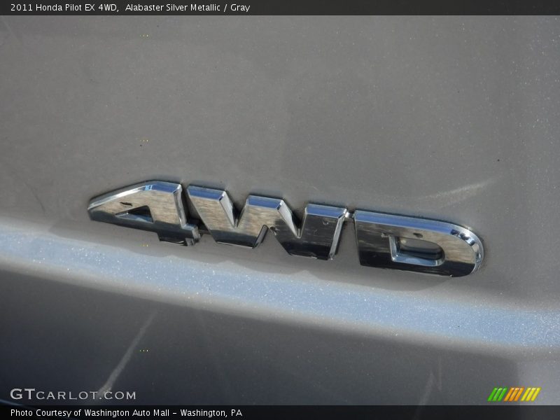 Alabaster Silver Metallic / Gray 2011 Honda Pilot EX 4WD
