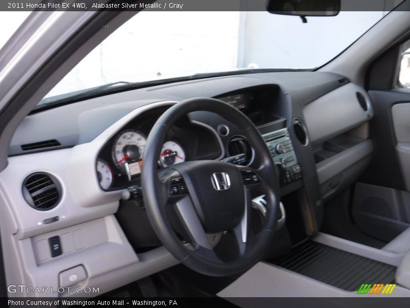 Alabaster Silver Metallic / Gray 2011 Honda Pilot EX 4WD