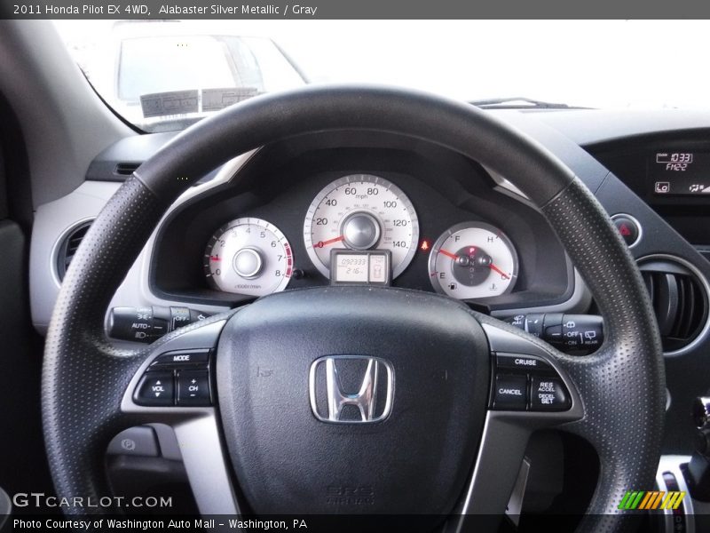Alabaster Silver Metallic / Gray 2011 Honda Pilot EX 4WD