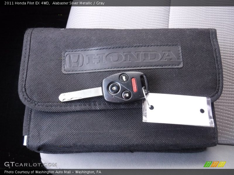 Alabaster Silver Metallic / Gray 2011 Honda Pilot EX 4WD