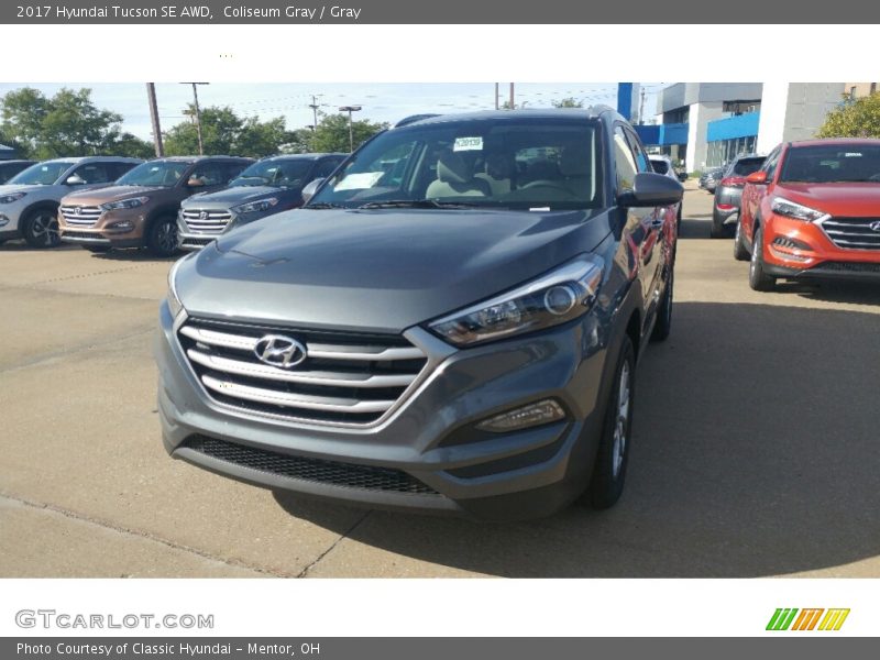 Coliseum Gray / Gray 2017 Hyundai Tucson SE AWD