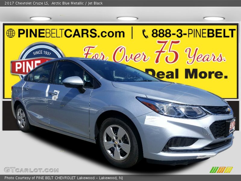 Arctic Blue Metallic / Jet Black 2017 Chevrolet Cruze LS