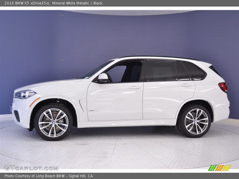 Mineral White Metallic / Black 2016 BMW X5 xDrive35d