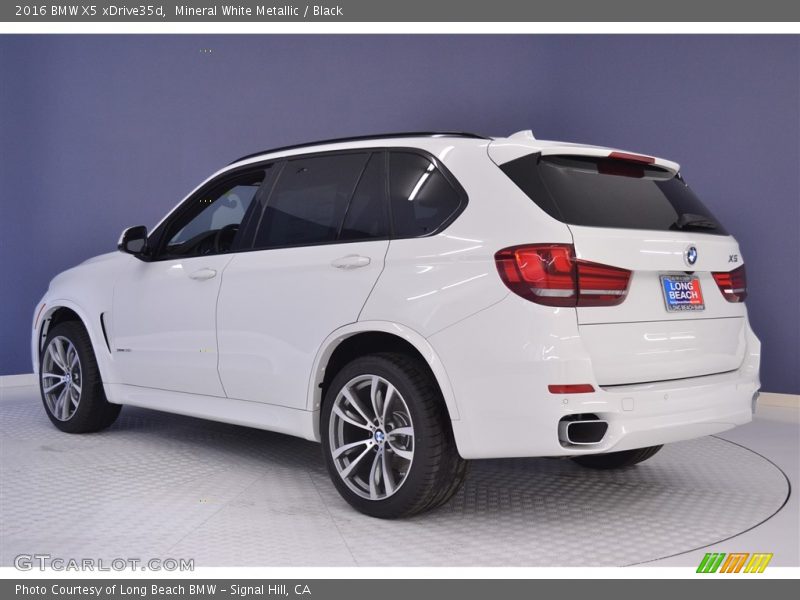 Mineral White Metallic / Black 2016 BMW X5 xDrive35d