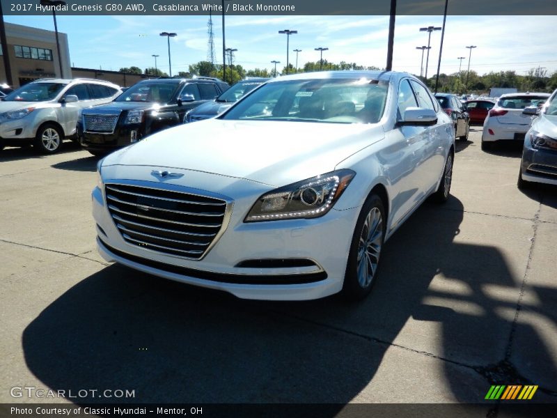 Casablanca White / Black Monotone 2017 Hyundai Genesis G80 AWD