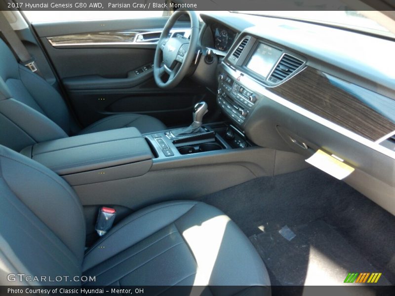  2017 Genesis G80 AWD Black Monotone Interior