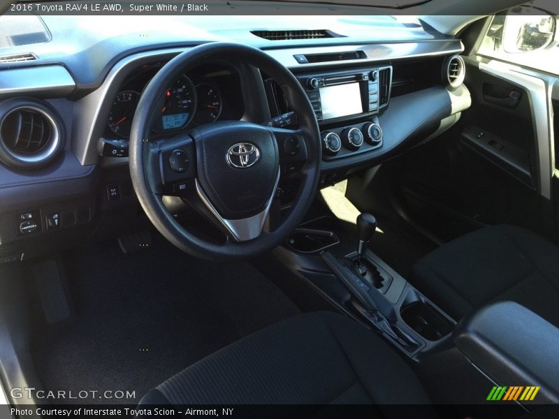 Super White / Black 2016 Toyota RAV4 LE AWD