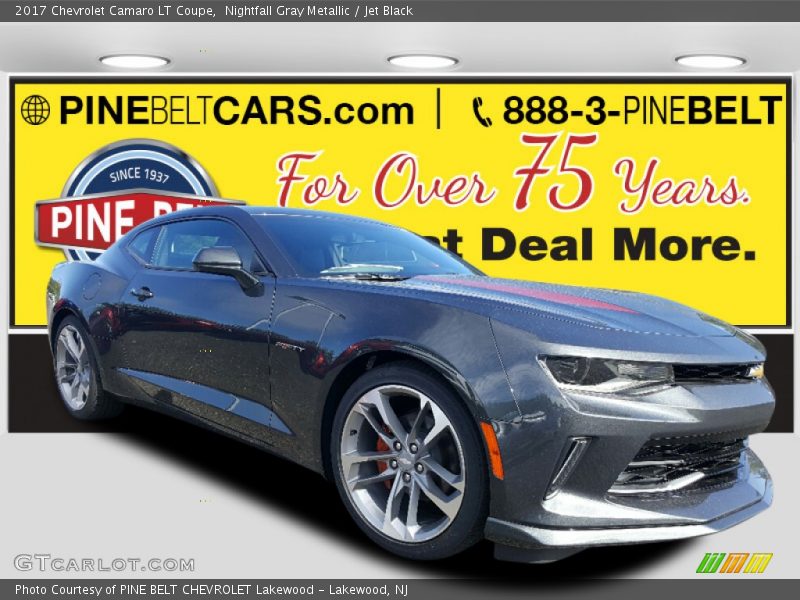 Nightfall Gray Metallic / Jet Black 2017 Chevrolet Camaro LT Coupe