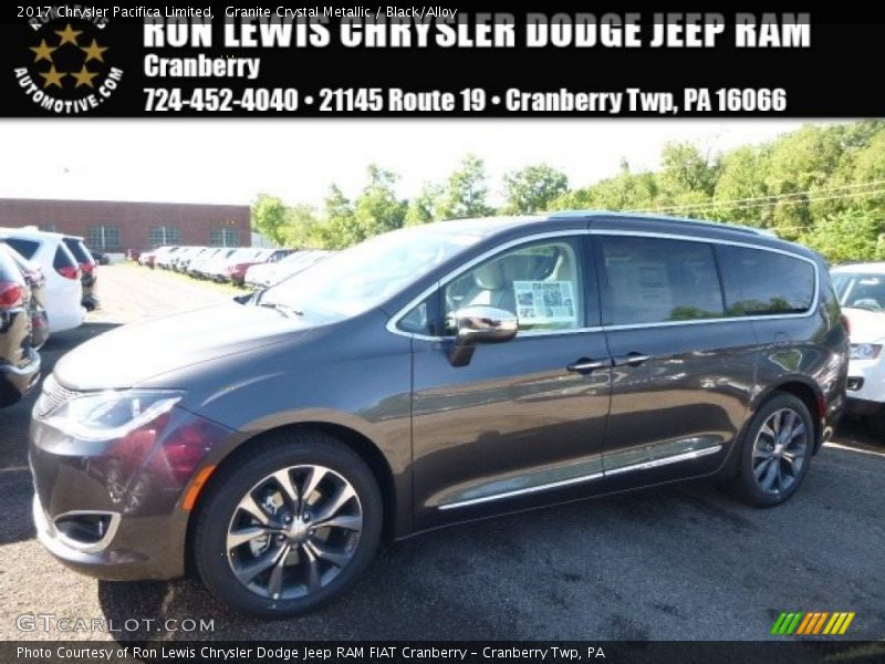 Granite Crystal Metallic / Black/Alloy 2017 Chrysler Pacifica Limited
