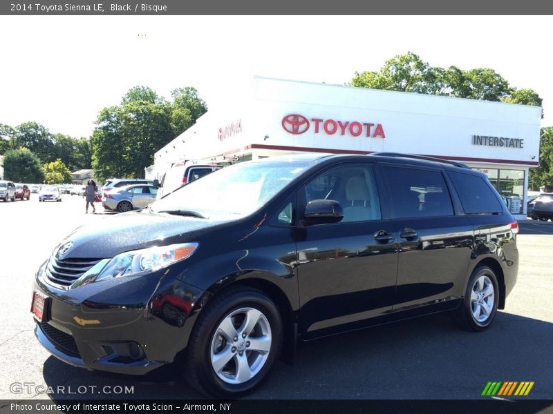 Black / Bisque 2014 Toyota Sienna LE