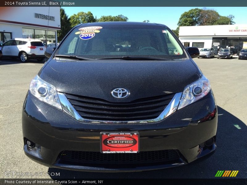 Black / Bisque 2014 Toyota Sienna LE