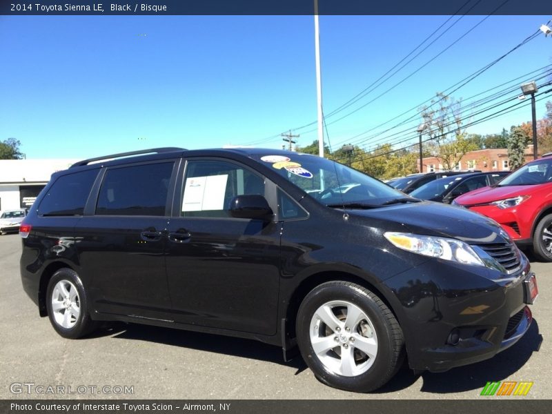 Black / Bisque 2014 Toyota Sienna LE