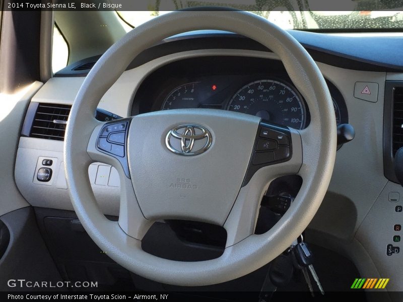 Black / Bisque 2014 Toyota Sienna LE