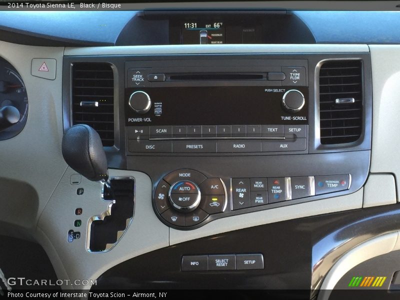 Black / Bisque 2014 Toyota Sienna LE