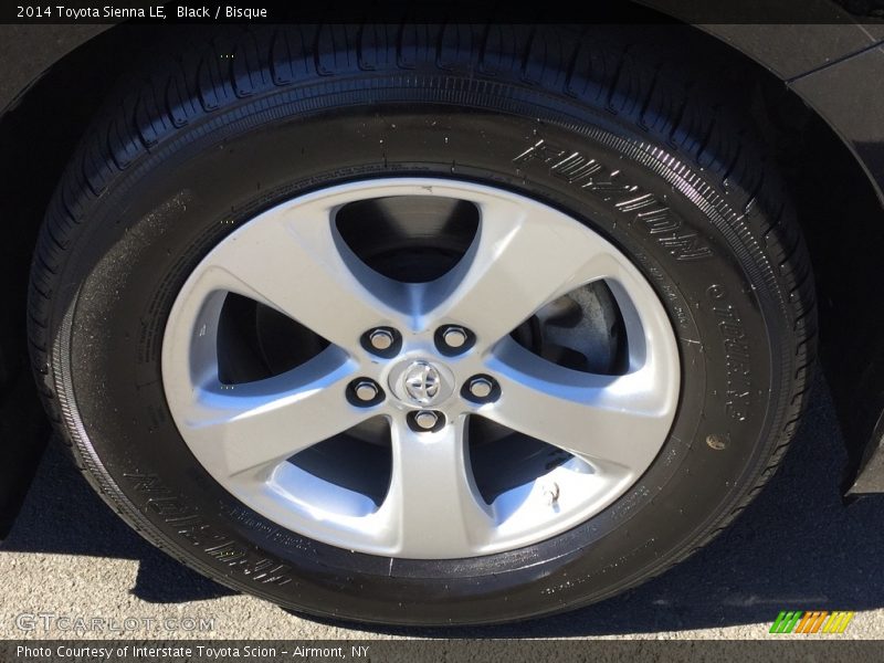 Black / Bisque 2014 Toyota Sienna LE