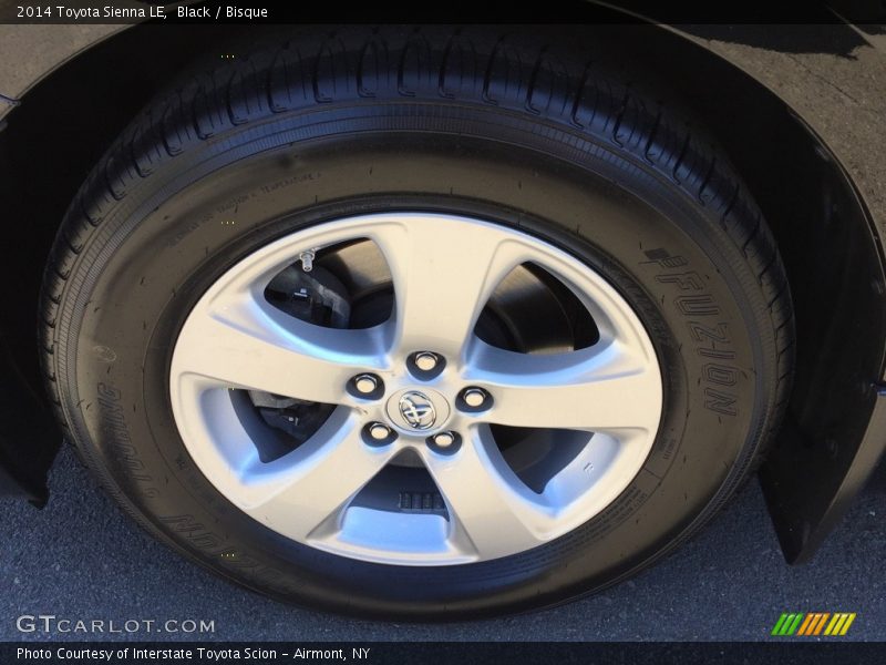 Black / Bisque 2014 Toyota Sienna LE