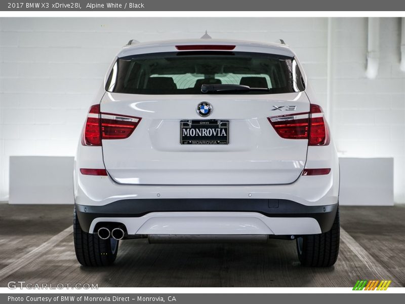 Alpine White / Black 2017 BMW X3 xDrive28i